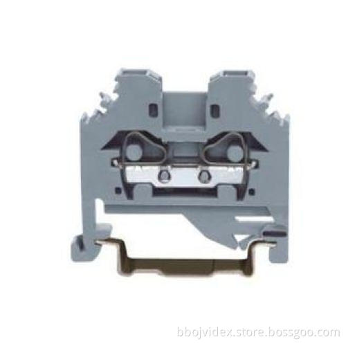 Side-entry 24 -10 AWG 600V 40A Spring Cage Terminal Block ,